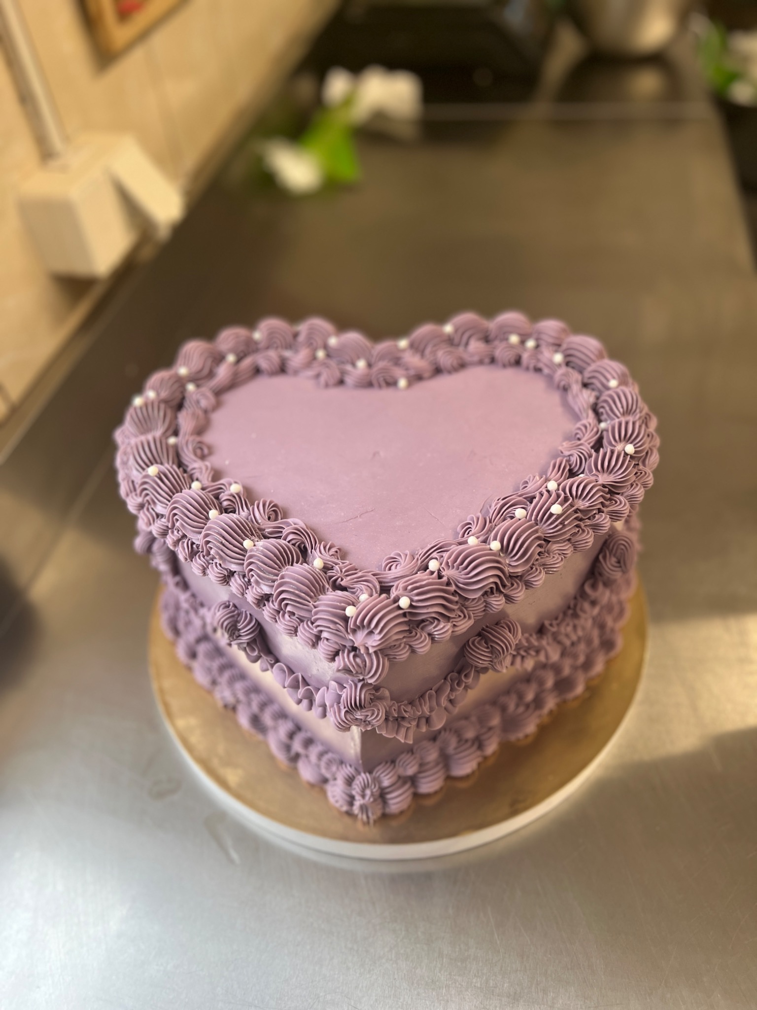 Bezglutenowy tort w kształcie serca